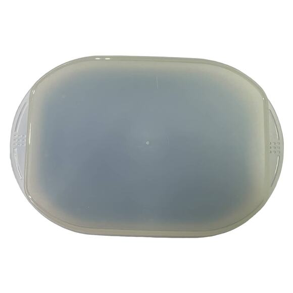 Tupperware Fridge Stackables  Cold Cuts Deli Meat Luncheon Container Blue Lid - Picture 13 of 16